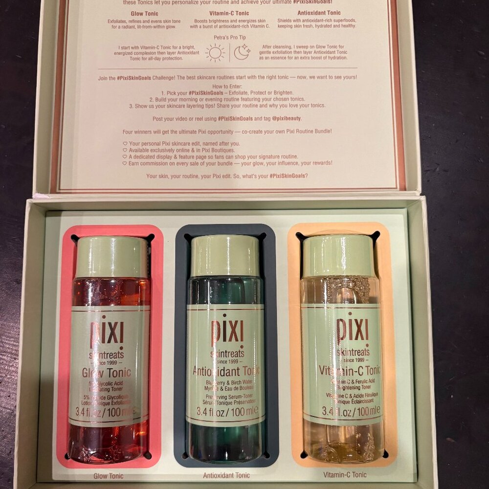New !!! Never open Pixi Tonic Taster Set - The Power Trio